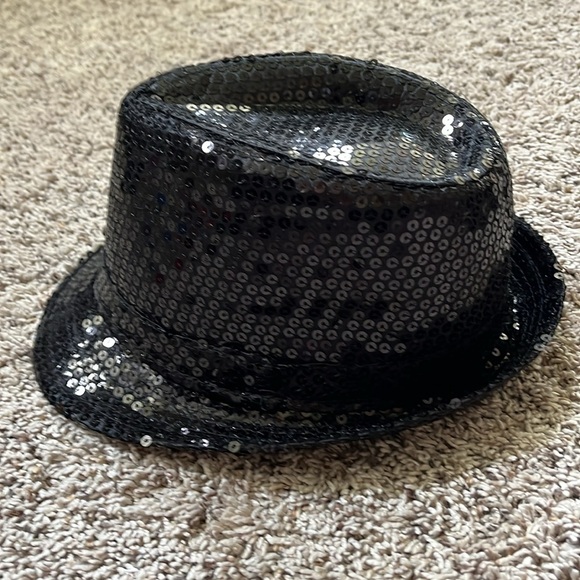 Black sequined top hat - Picture 2 of 3